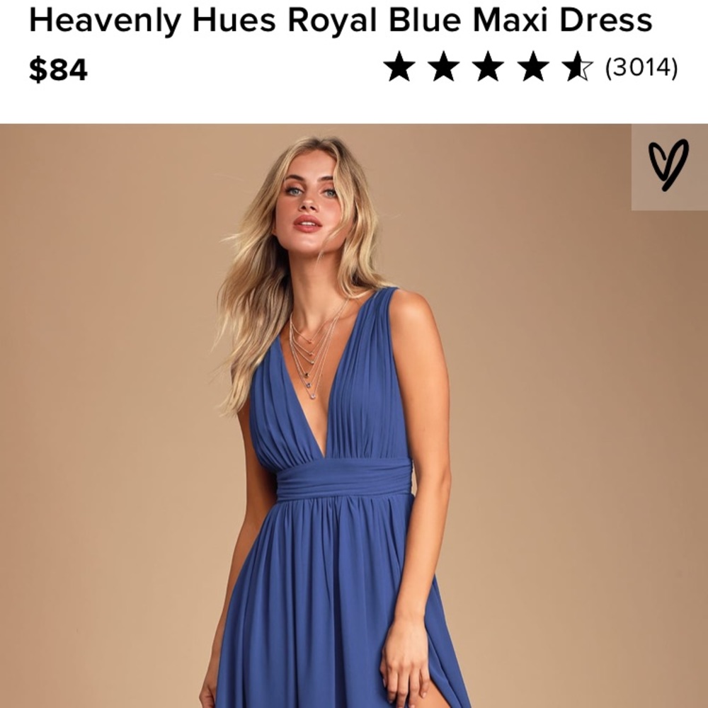 Royal Blue Maxi Dress